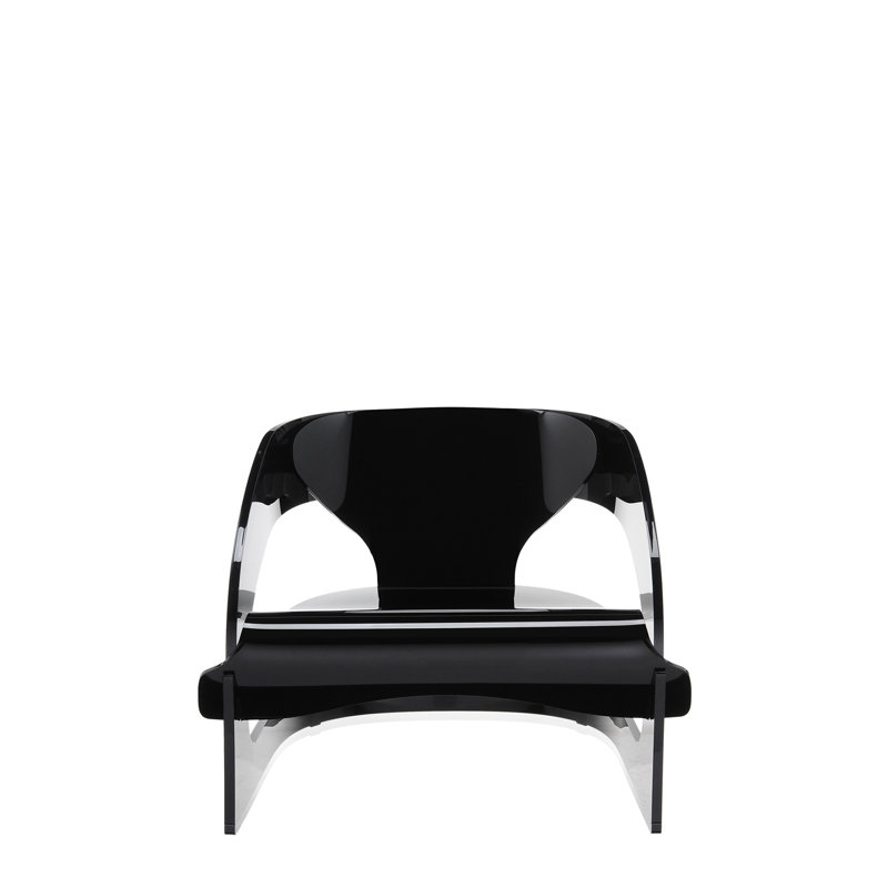 Joe Colombo Outdoor Lounge Chair, Black