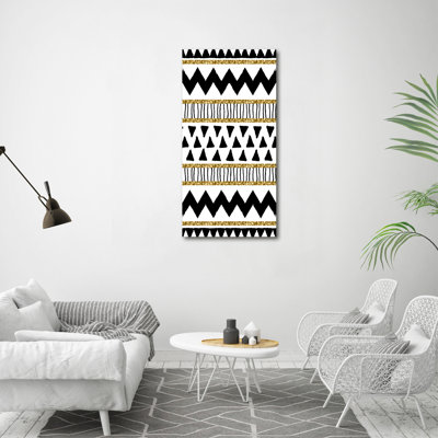 Ethnic Background - Wrapped Canvas Print