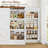 71" Farmhouse Sideboard Buffet Cabinet-Adjustable Shelves, 2 Large Drawers, Door-Mounted Shelf -817546601