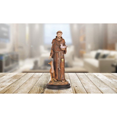 12"H Saint Francis Holy Figurine  Unique Gifts