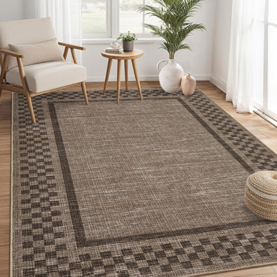 Tapis moderne lavable à la machine pour le salon
