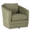 Fauteuil demi-tonneau pivotant en polyester de 35 po de largeur Mileva