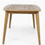 Table de salle à manger d'extérieur avec structure en bois d'acacia, teck
