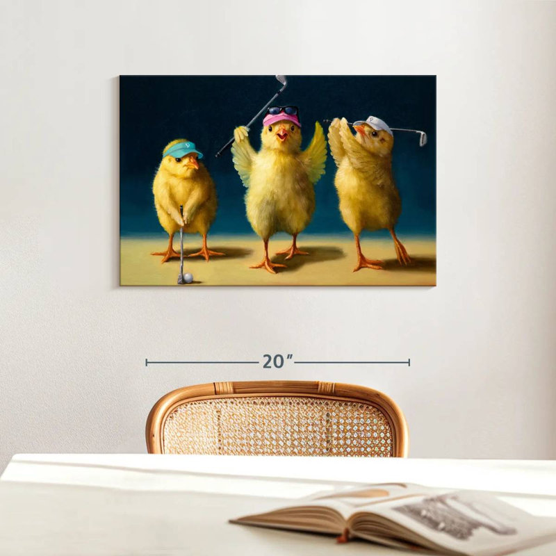 Yoga Chicks Golf Chicks, 16" H x 24" W