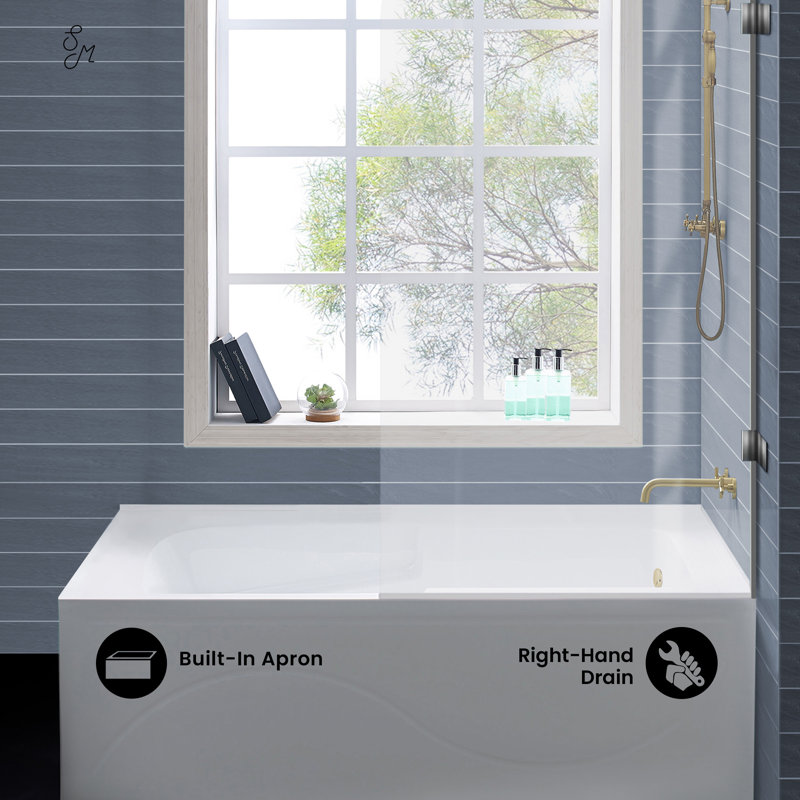 Baignoire de coin en ivoire Ivy 54 x 30 Ivy