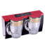 Grand duo de grandes tasses en verre trempé