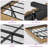 3-piece Bedroom Set, Queen Size Fluted Floating Bed & 2 Nightstands, No Headboard, No Box Spring Needed-9086630-9086633