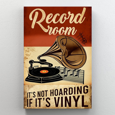 Disque vinyle «Room Not It's Hoarding If It's», décoration murale pour salon, chambre à coucher ou bureau