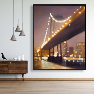 New-york At Night Print On Canvas