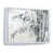 Cadre flottant blanc