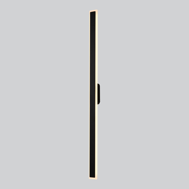 Astacia LED Wall Light, IP54 Weatherproof, Indoor/Outdoor, 3000K, Sand Black, 142.5cm H x 8.5cm W x 6.5cm D