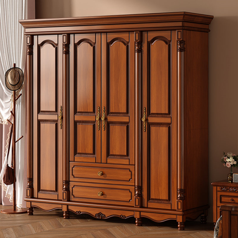 Garde-robe de luxe rétro American Light Brown