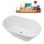 1369.1mm x 754.4mm Freestanding Soaking Acrylic Bathtub-1802183132