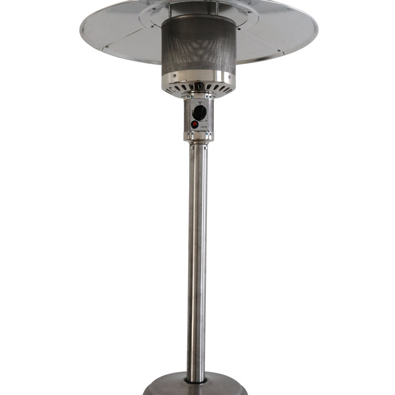 Chauffe-terrasse en acier inoxydable avec 46 000 - gris, chauffage à énergie constante