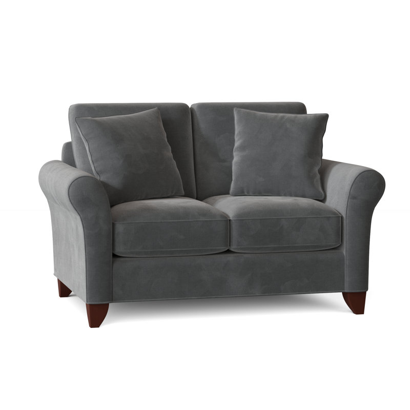 Almada Loveseat, Peyton 31 White Performance Twill, Manhattan, No