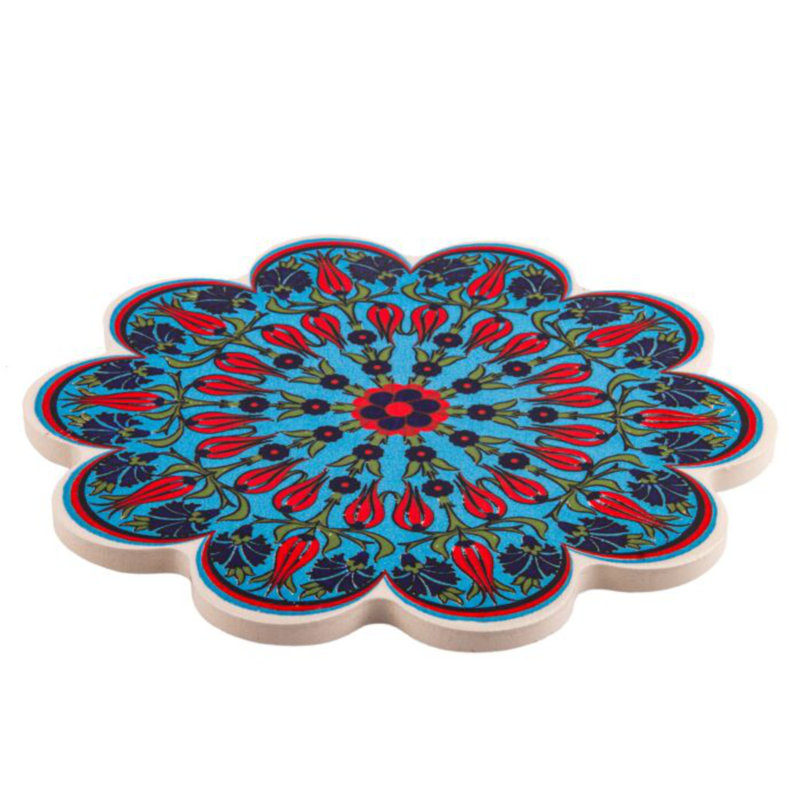 Vintage Style Ceramic Tile Trivet 7''