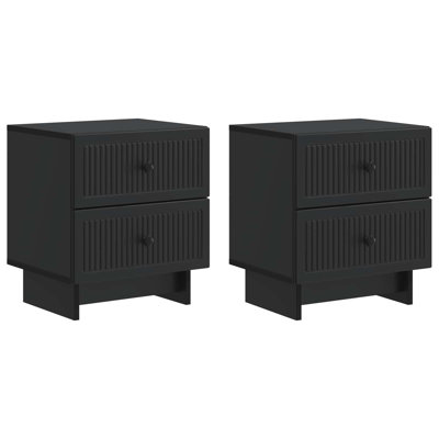 43cm W Manufactured Wood Bedside Table