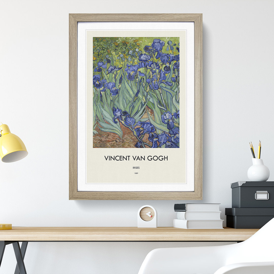 Irises by Vincent Van Gogh - Framed Print