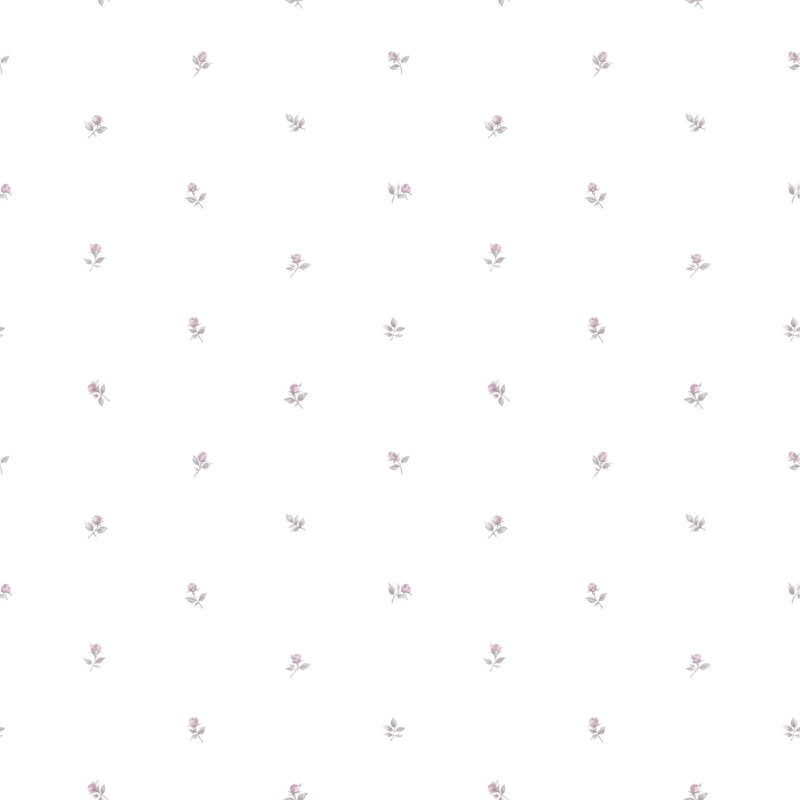 Devaughn 10m x 53cm Matte Wallpaper Roll, White/Purple