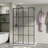 46.02" W x 72.02" H Framed Fixed Glass Panel Shower door