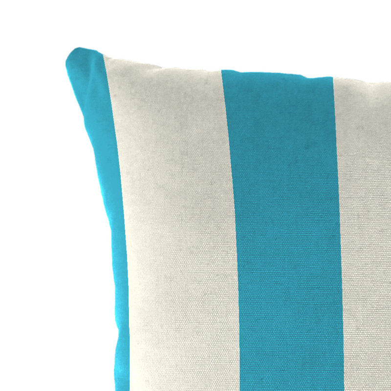 Sunbrella Outdoor Throw Pillow, Cabana Turquoise