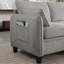 Canapé modulaire 85 po en chenille modulaire en L avec repose-pieds de rangement en L 85 po-1630821616