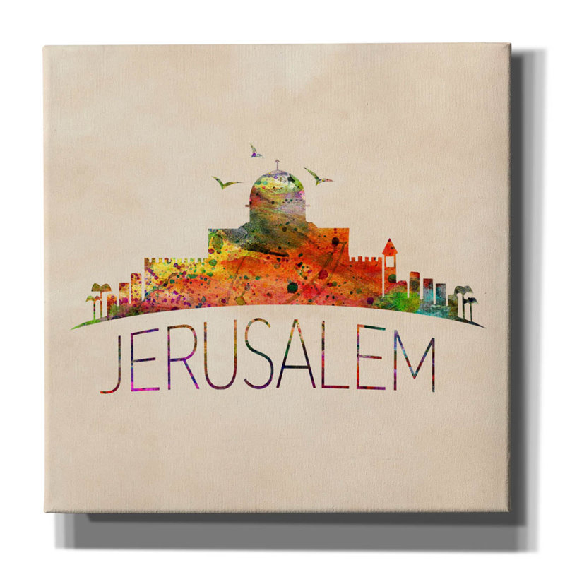 "Jérusalem" par Mark Ashkenazi, H 12 po x l 12 po x P 0,75 po
