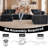  140" Boneless U-Shaped Modular Sectional Sofa with Ottoman, No Assembly Required, 7 Seat Spacious Chenille Cloud Couch for Living Room-2048997323-2048997319