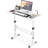 Small Standing Desk Adjustable Height, Mobile Stand Up Desk With Wheels, 32 Inch Portable Rolling Desks For Walking Pad Treadmill White