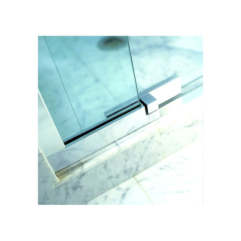 Purist® 39" W x 72" H Pivot Frameless Shower Door with CleanCoat® Technology, Vibrant Brushed Nickel