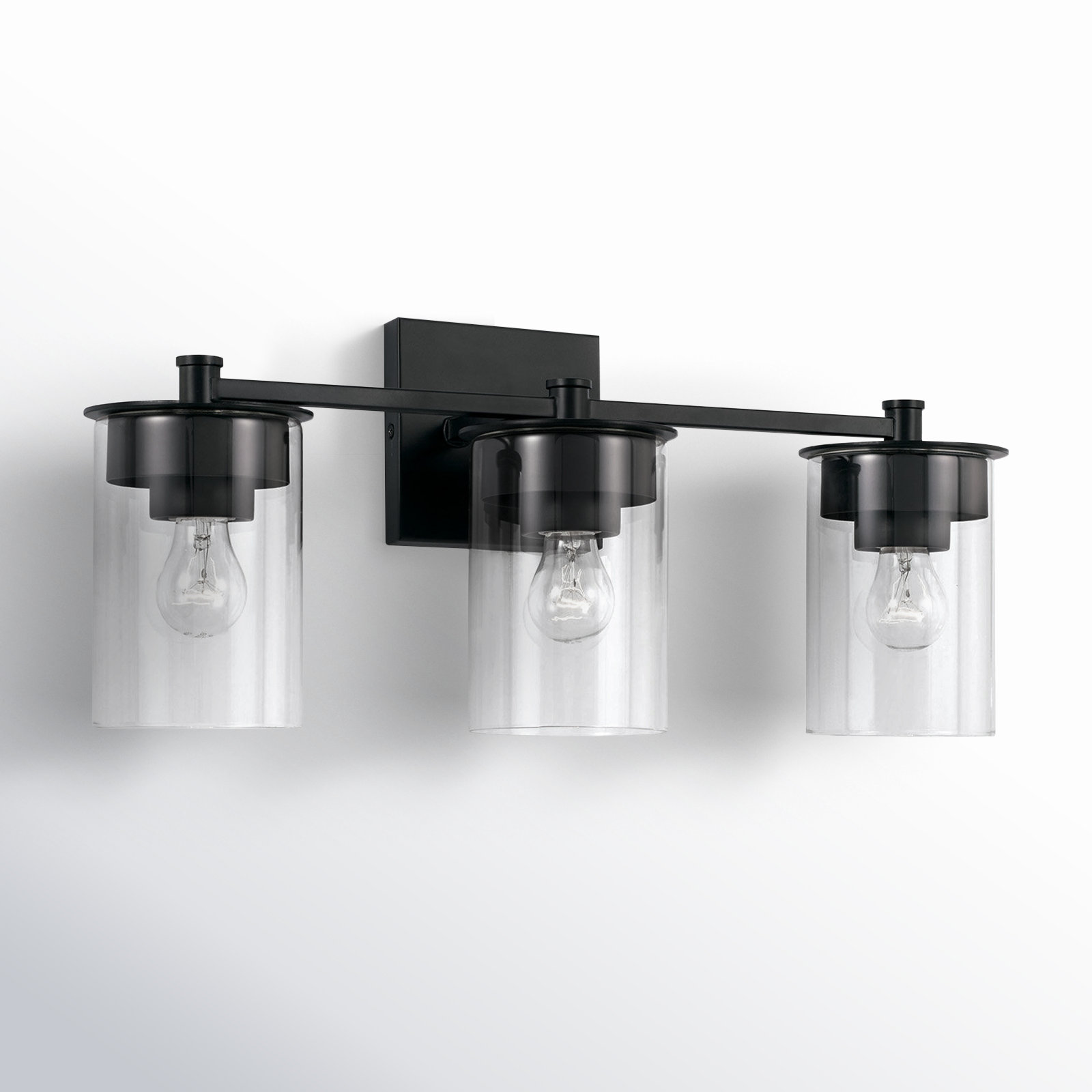 Elstone 3-Light Vanity Light, Matte Black