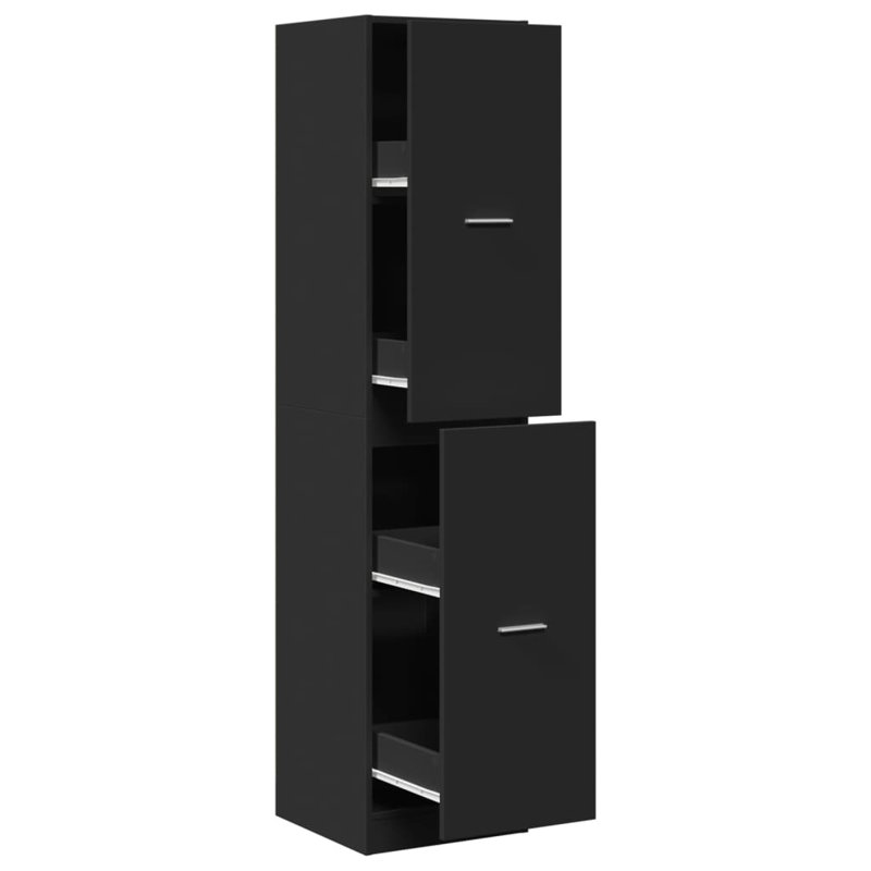 Roswita Bathroom Storage, Black