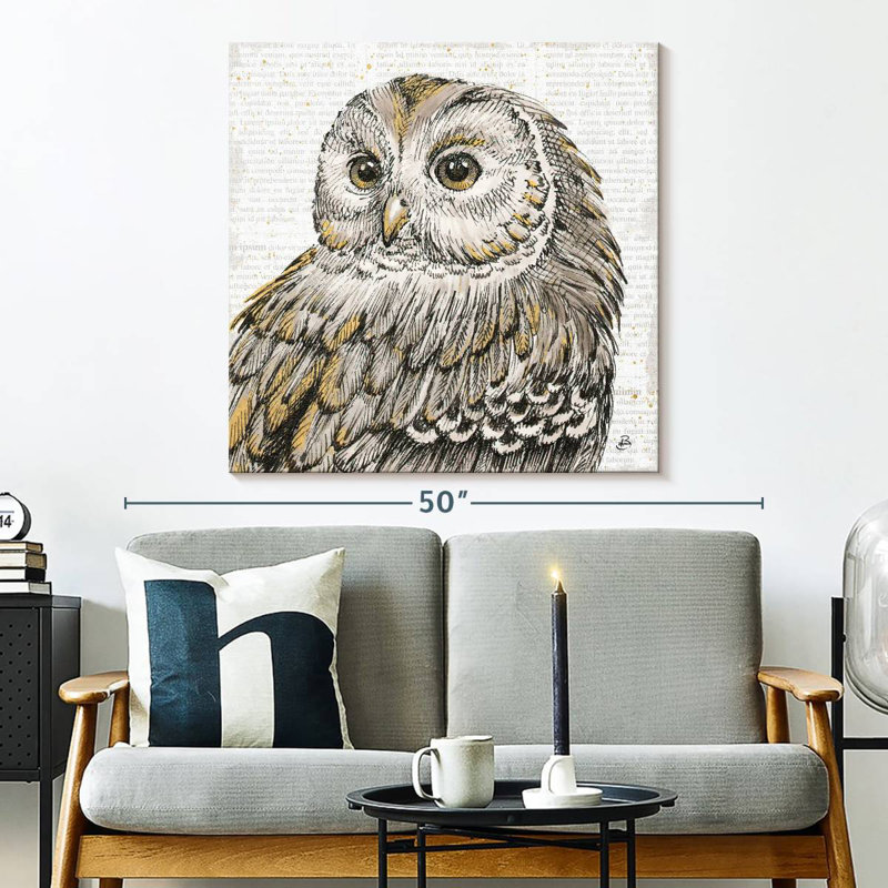 Brampt Beautiful Owls I, H 33 po x l 33 po