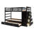 Caldara Kids Twin Over Twin Bunk Bed with Trundle with Drawers-1894114667