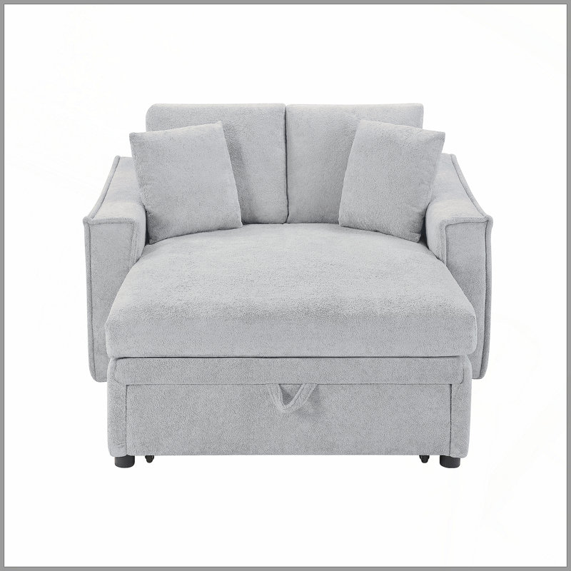 Canapé-lit Modern, Grey Fabric