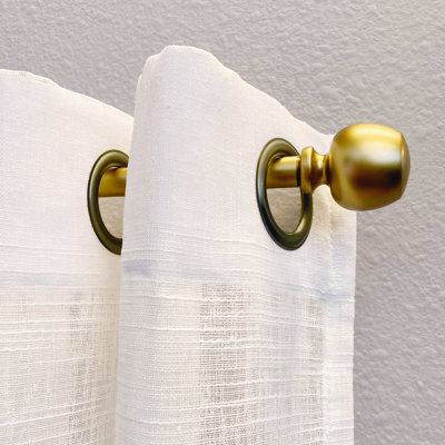 Ellieanne Metal Adjustable Single Curtain Rod