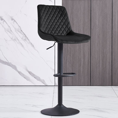 Heckscherville Height Adjustable Swivel Bar Stool