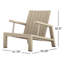 Dorsey Outdoor Teak Adirondack Lounge Chair-138602909
