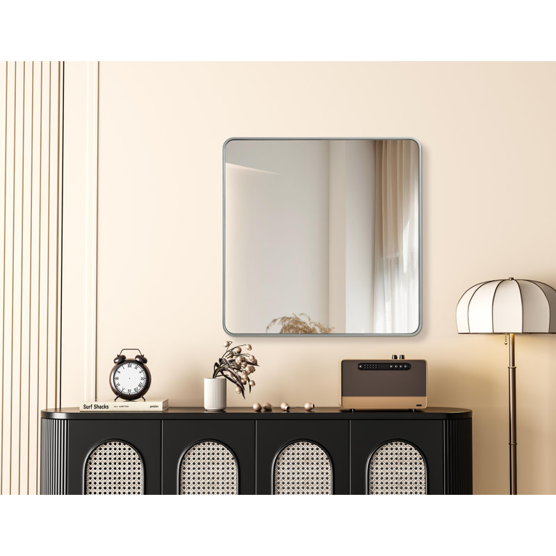 Miroir Erath, Argent argent, 42 po x 42 po