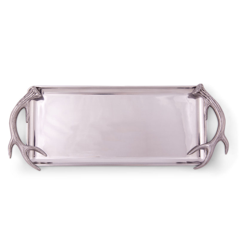 Arthur Court Designs Antler Aluminum Tray