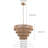 Evadne 6 - Light Brown Bowl Pendant