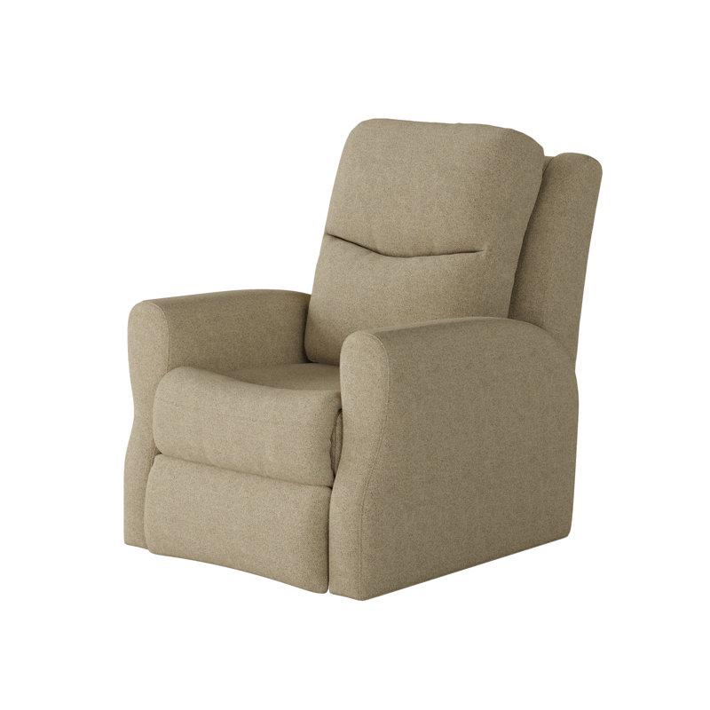 Fauteuil inclinable et pivotant Fame, Polyester brun clair