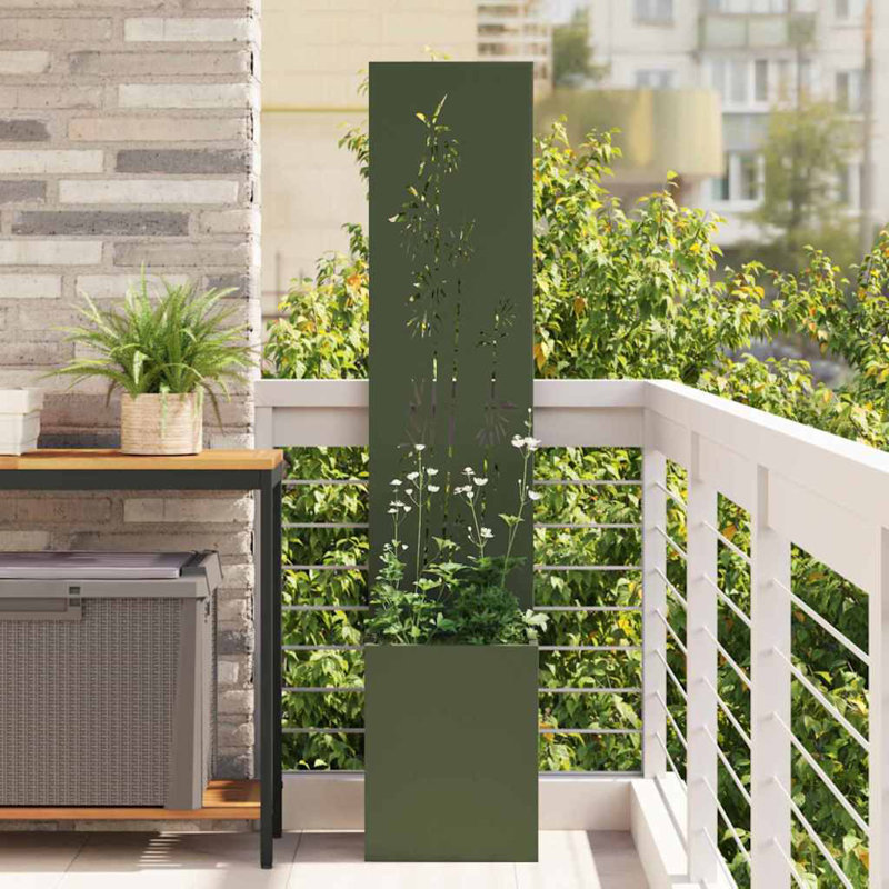 Planter Box, Olive Green, 140cm H x 32cm W x 32cm D