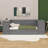 Twin Size Daybed With Storage Arms Trundle And Charging Hub-1608304683