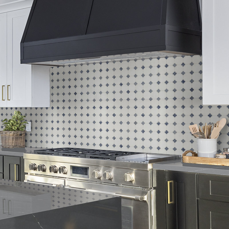 Loredana Fiorello 12 in. x 12 in. Polished Marble Mosaic Floor and Wall Tile