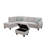 Upholstered L-Shaped Sectional Left Hand Facing