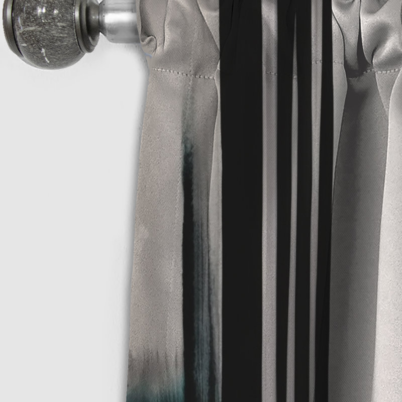 Rylie - Shapes Curtain - Blackout Abstract Curtain - 1 Panels, 52" W x 95" L