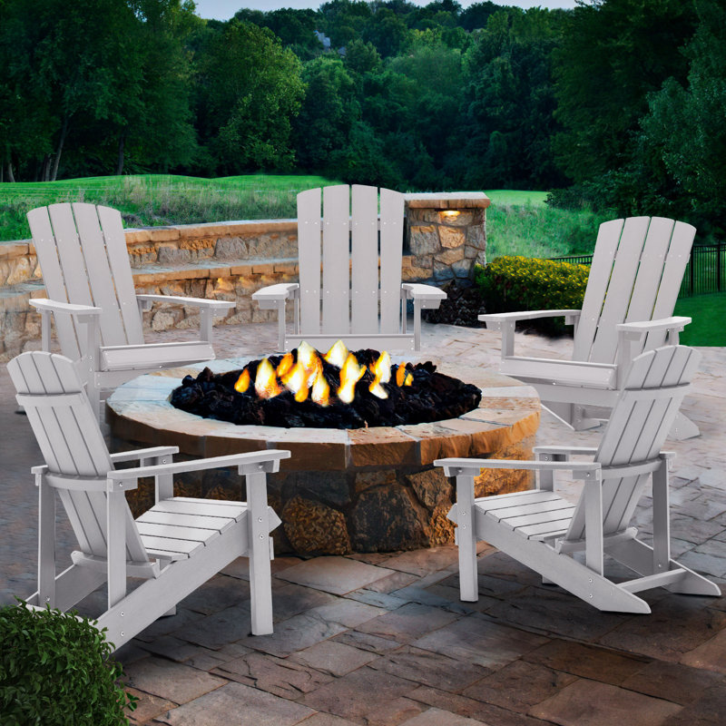 Chaise Adirondack Waskom, Gris clair