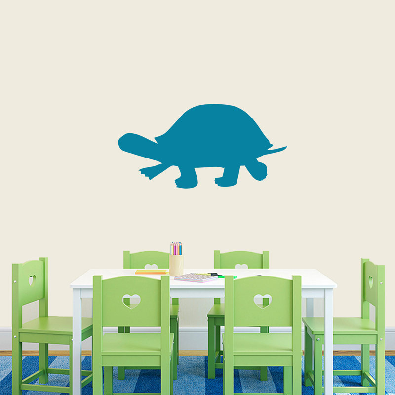 Adhésif décoratif tortue, Bleu sarcelle