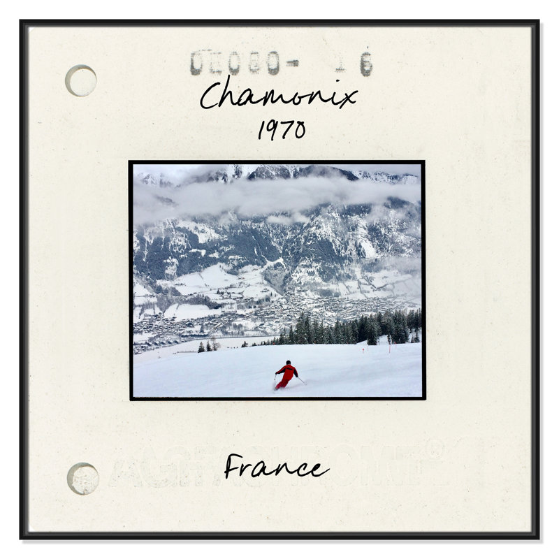 Chamonix par CAD Designs, 41.5'' W x 41.5'' H, Framed Canvas, Black Floater
